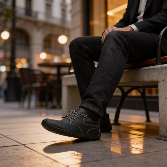Guía calzado barefoot para oficina realista