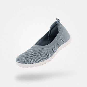 Bailarinas barefoot para mujer modelo Saguaro Giselle en color gris, calzado ergonómico y ligero.