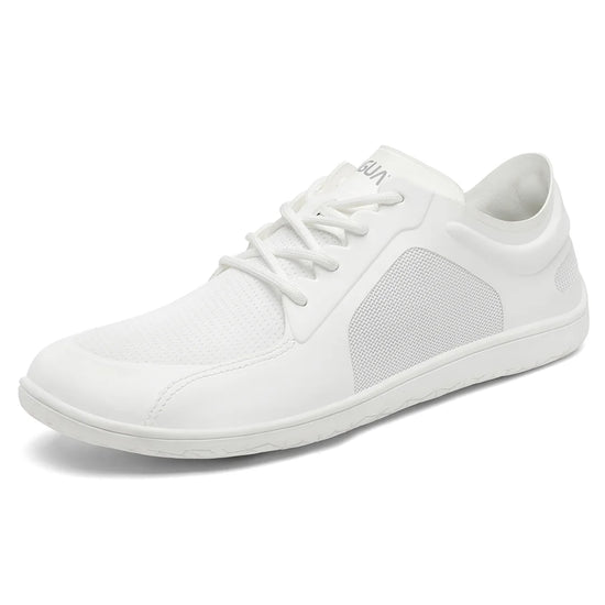 Calzado barefoot urbano en color blanco Saguaro Wish II, estilo minimalista y ligero para uso diario y profesional en Chile.