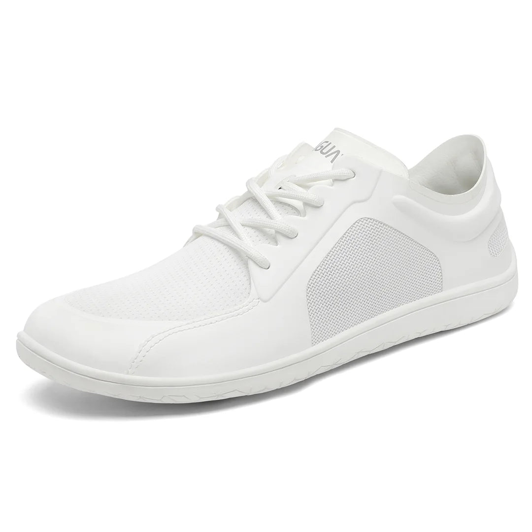 Calzado barefoot urbano en color blanco Saguaro Wish II, estilo minimalista y ligero para uso diario y profesional en Chile.
