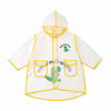Capa impermeable amarilla de colegio para niño Fantasy Steps con bolsillos frontales, piloto protector transpirable para lluvia en Santiago.