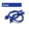 Cordones elásticos para zapatillas de running color azul marca Sowilo, pasadores con cierre de seguridad para entrenamiento barefoot en Chile.