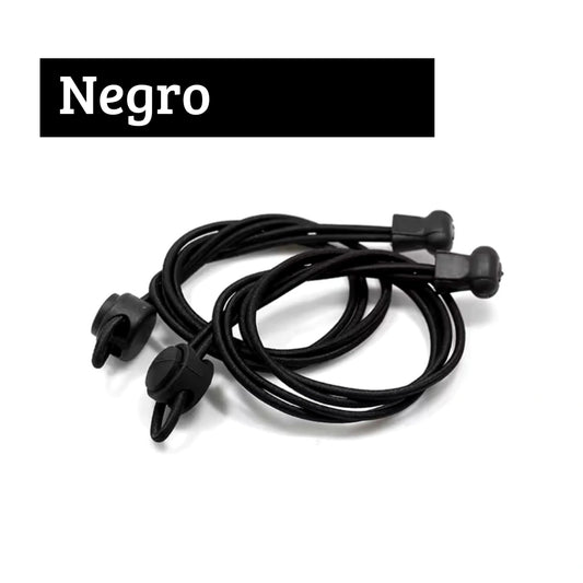 Cordones elásticos para zapatos de colegio color negro marca Sowilo, pasadores respetuosos sin amarrar para el uniforme escolar de niños en Chile.