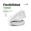 Zapatilla minimalista Saguaro blanca doblada demostrando flexibilidad.