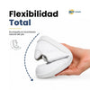 Zapatilla casual elástica ZZFABER Easy I blanca con gran flexibilidad de suela, diseñada para pies que requieren horma ancha y espacio en Chile.