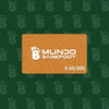 Gift card Mundo Barefoot 60.000 — tarjeta de regalo zapatillas barefoot Chile