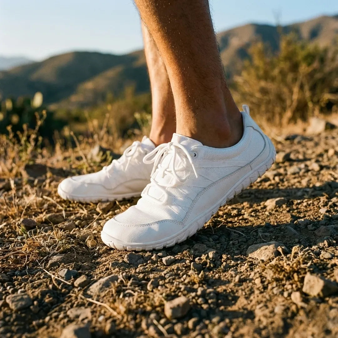 Foto de persona casual en verano con Forestep blancas.