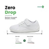 Calzado ergonómico Saguaro blanco, zero drop y fácil de calzar.