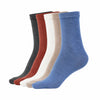 Pack de calcetines de cinco dedos unicolor largos Saguaro en tonos negro, vino, blanco, beige y azul denim para calzado respetuoso en Chile.