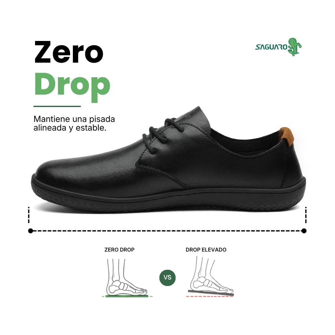 zapato minimalista saguaro dream iii negro perfil externo completo