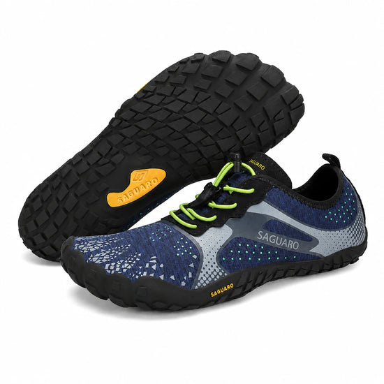 Zapatillas Saguaro Fast I azul mostrando suela y lateral juntas.