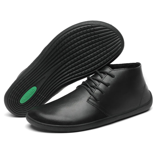 Detalle de la suela de caucho plana y antideslizante para zapato minimalista hombre Saguaro Noble I.