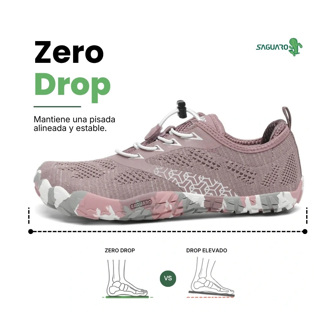 Zapatilla Smart II rosa coral destacando estructura flexible ergonómica.
