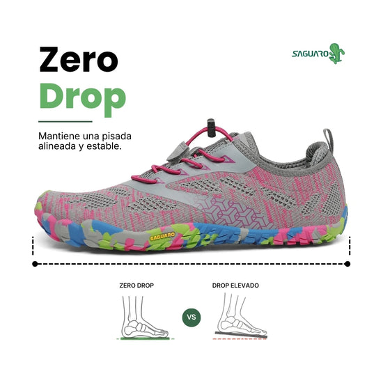 Zapatilla Saguaro Smart II rosa vista lateral.