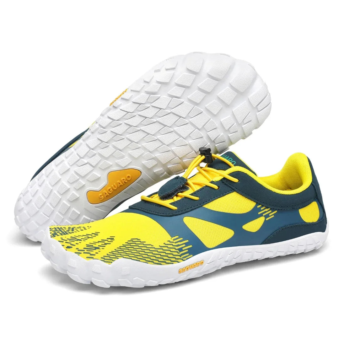 Suela flexible y antideslizante de la zapatilla Saguaro Vitality III amarilla