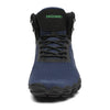 Saguaro Vitality V negro — bota barefoot trekking vista frontal puntera ancha