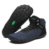 Saguaro Vitality V negro — bota barefoot trekking vista superior detalle textil