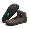 Saguaro Vitality V café — bota barefoot trekking vista superior detalle textil