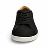 MOKA cuero negro barefoot vista frontal — zapato artesanal puntera ancha mujer Chile