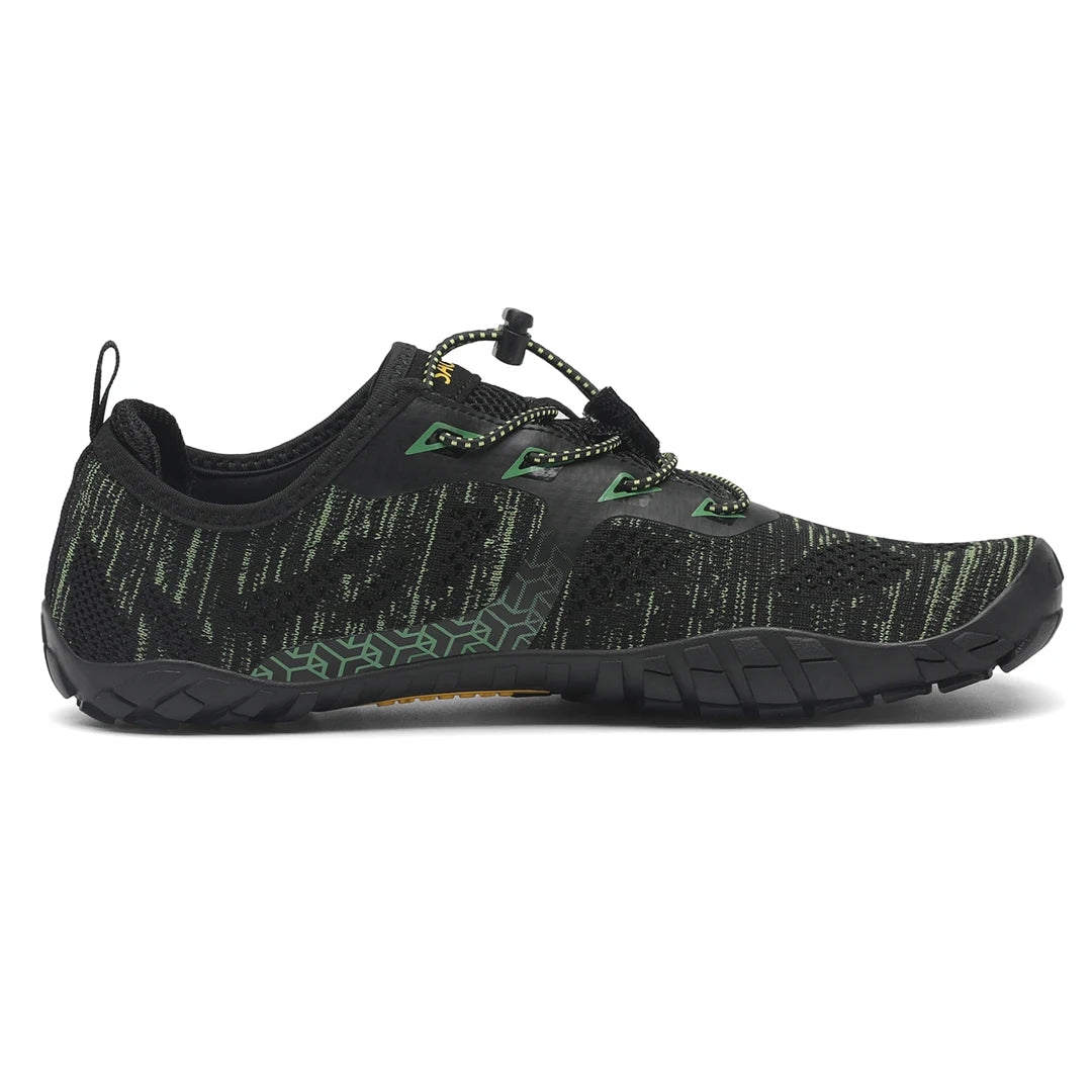 Saguaro Smart II verde outlet vista lateral — zapatilla barefoot deportiva suela flexible Chile