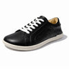 MOKA cuero negro trama vista principal — zapato barefoot artesanal texturizado mujer Chile