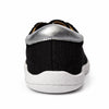 MOKA cuero negro barefoot vista trasera — zapato artesanal zero drop mujer Chile