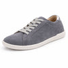 MOKA cuero gamuza gris mujer vista principal — zapato barefoot artesanal hecho en Chile