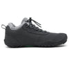 Zapatillas niña para invierno con suela plana zero drop y diseño ergonómico gris.