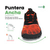 Zapatillas barefoot Saguaro Kids Fast I naranjas vista frontal