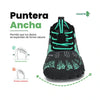 Zapatillas barefoot Saguaro Kids Fast I verde vista frontal