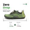 Zapatillas barefoot verdes vista lateral externa
