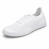 Zapatillas barefoot blancas Sowilo Kenaz tejido knit para gym.