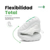 Zapatillas deportivas blancas flexibles infantil — calzado escolar barefoot para educacion fisica Chile