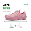 Zapatillas outdoor infantiles Saguaro Forestep I rosa, calzado respetuoso con suela plana y drop cero para niñas exploradoras.
