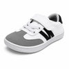Zapatillas de horma ancha para niño ZZFABER Kids Niza I blancas, calzado barefoot escolar con puntera amplia para el libre movimiento de dedos en Chile.